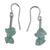 Tourmaline dangle earrings, 'Rio Verde' - Green Tourmaline Dangle Earrings from Brazil