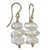 Cultured pearl dangle earrings, 'Boardwalk' - 14k Gold Earrings with Cultured Pearl (image 2c) thumbail