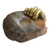 Agate and bronze soap dish, 'Earth's Offering' - Surrealist Agate and Bronze Soap Dish from Brazil (image 2b) thumbail