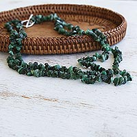 Featured review for Emerald beaded strand necklace, Mystic Energy