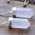 Ohrhänger aus Rosenquarz - Silberne Ohrhänger mit Rosenquarzprismen aus Brasilien