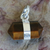 Tiger's eye pendant, 'Sunny Brown Purity' - Pointed Faceted Tiger's Eye Pendant from Brazil (image 2c) thumbail