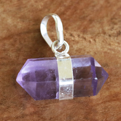 Amethyst pendant, Pure Purple