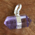 Amethyst pendant, 'Pure Purple' - Pointed Faceted Amethyst Pendant from Brazil (image 2b) thumbail