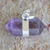 Amethyst pendant, 'Pure Purple' - Pointed Faceted Amethyst Pendant from Brazil (image 2d) thumbail
