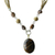 Gold plated tiger's eye jewelry set, 'Golden Muse' - Tiger's Eye Necklace and Earrings Set (image 2f) thumbail