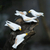 Wood ornaments, 'Hope Doves' (set of 5) - White Wood Dove Ornaments (Set of 5) (image 2f) thumbail