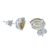 Lemon quartz stud earrings, 'Glimpse of Spring' - Brazilian Handcrafted Marquise Lemon Quartz Stud Earrings (image 2e) thumbail
