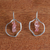 Tourmaline dangle earrings, 'Prosperous Peace' - Silver Earrings with Tourmaline (image 2) thumbail