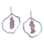 Tourmaline dangle earrings, 'Prosperous Peace' - Silver Earrings with Tourmaline thumbail