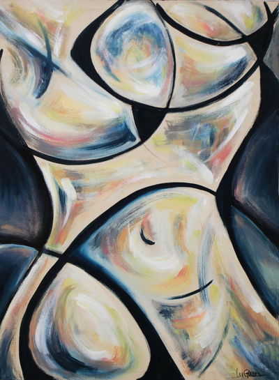 Abstract Female Figure Acrylic Painting