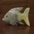 Dolomite figurine, 'Ginger Fish' - Artisan Hand Carved Dolomite Fish Sculpture from Brazil (image 2d) thumbail