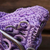 Soda pop-top shoulder bag, 'Orchid Wishes' - Eco Friendly Recycled Pop-top Purple Crochet Shoulder Bag