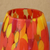Handblown art glass vase, 'Colors of Fire' - Unique Murano Inspired Glass Vase In Yellows and Orange (image 2c) thumbail
