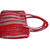 Recycled soda pop-top handbag, 'Chic Red Traveler' - Eco Friendly Hand Crocheted Red Handbag with Soda Pop Tops