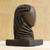 Bronze sculpture, 'Egyptian Woman' - Oxidized Bronze Sculpture of African Heritage Woman thumbail
