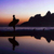 fotografía en color - Fotografía en color firmada de un surfista en Ipanema