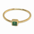 Emerald solitaire ring, 'Topkapi Treasure' - Genuine Emerald Solitaire Ring