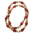 Jaspis-Perlenkette - Lange Perlenkette mit Jaspis