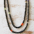 Lange Perlenkette aus Hämatit - Lange Perlen-Edelstein-Halskette aus Brasilien
