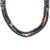 Hematite long beaded necklace, 'Inflection Point' - Long Beaded Gemstone Necklace from Brazil