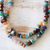 Multi-gemstone long beaded necklace, 'colours of Brazil' - colourful Multigem Beaded Necklace