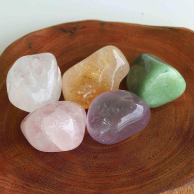 Polished gemstones, Fruition (set of 5)