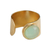 18k gold plated cocktail ring, 'Aqua Wrap' - 18K Gold Plated Wide Band Cocktail Ring with Resin Crown (image 2c) thumbail