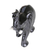 Dolomite sculpture, 'Raven Black Elephant' - Brazilian Black Dolomite Elephant Sculpture with Bone Tusks (image 2c) thumbail