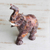 Magnesite sculpture, 'Marbled Elephant' - Hand Carved Brown Brazilian Magnesite Elephant Sculpture thumbail