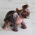 Magnesite sculpture, 'Marbled Elephant' - Hand Carved Brown Brazilian Magnesite Elephant Sculpture (image 2b) thumbail