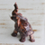 Magnesite sculpture, 'Marbled Elephant' - Hand Carved Brown Brazilian Magnesite Elephant Sculpture (image 2c) thumbail