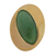Gold plated quartz cocktail ring, 'Green Cat's Eye' - Oval Green Quartz Cocktail Ring in 18K Plated Gold (image 2d) thumbail