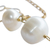Cultured pearl strand necklace, 'Clouds Over Rio' - Cultured Freshwater Pearls and 18K Gold Plated Necklace (image 2c) thumbail