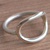 Sterling silver cocktail ring, 'Simply Oval' - Sterling Silver Cocktail Ring with Curved Oval Front (image 2c) thumbail
