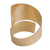 Anillo envolvente chapado en oro, 'Espiral solar' - Anillo envolvente moderno hecho a mano chapado en oro de 18 quilates de Brasil