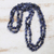 Sodalite long necklace, 'Azure Cascade' - Blue Sodalite Beaded Strand Long Necklace from Brazil thumbail