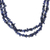 Sodalite long necklace, 'Azure Cascade' - Blue Sodalite Beaded Strand Long Necklace from Brazil (image 2a) thumbail