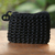 Soda pop top coin purse, 'Black Recycled Chic' - Black Soda Pop Top Change Purse from Brazil (image 2) thumbail