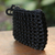 Soda pop top coin purse, 'Black Recycled Chic' - Black Soda Pop Top Change Purse from Brazil (image 2c) thumbail