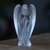 Crystal quartz figurine, 'Angel of Wisdom' - Brazilian Crystal Quartz Angel Sculpture (image 2) thumbail