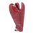 Jaspis-Figur - Zierliche Engelsskulptur aus rotem Jaspis-Edelstein