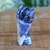 Sodalite figurine, 'Angel of Calm' - Petite Dark Blue Sodalite Gemstone Angel Sculpture (image 2b) thumbail