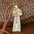 Vergoldete Halskette mit Anhänger - Vergoldete und rhodinierte Halskette mit St.-Antonius-Anhänger