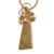 Collar colgante chapado en oro - Collar con colgante de San Antonio chapado en oro y rodio