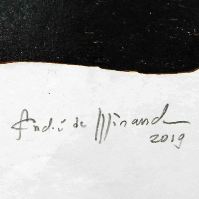 Impresión xilográfica, 'Todo pasa' - Impresión xilográfica original firmada