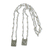 Zuchtperlenkette, 'Christian Love' - Skapulier-Halskette aus Zuchtperlen und Sterlingsilber