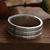 Sterling silver band ring, 'Parallel Circles' - Sterling Silver Grooved Matte Finish Band Ring from Peru