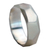 Sterling silver band ring, 'Faceted Beauty' - Multi-Faceted Sterling Silver Unisex Ring from Brazil