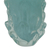 Jarrón de vidrio artístico soplado a mano, (7 pulgadas) - Jarrón de vidrio de arte azul atlántico soplado a mano brasileño de 7 pulgadas de alto